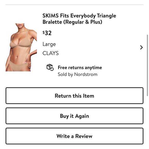 Skims fits everybody triangle bralette - Picture 5 of 5